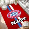 Custom Name Personalized FC Bayern Print Carpet, Versatile Home Decor Rug, for Playroom, Apartment, Balcony, Entryway, Hallway Gift