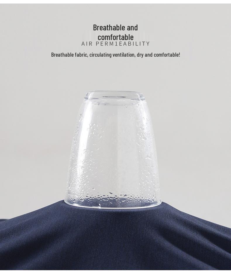 2022 Men's Trendy Hooded Ice Silk Quick-Dry Short Sleeve T-shirt for Summer Sports