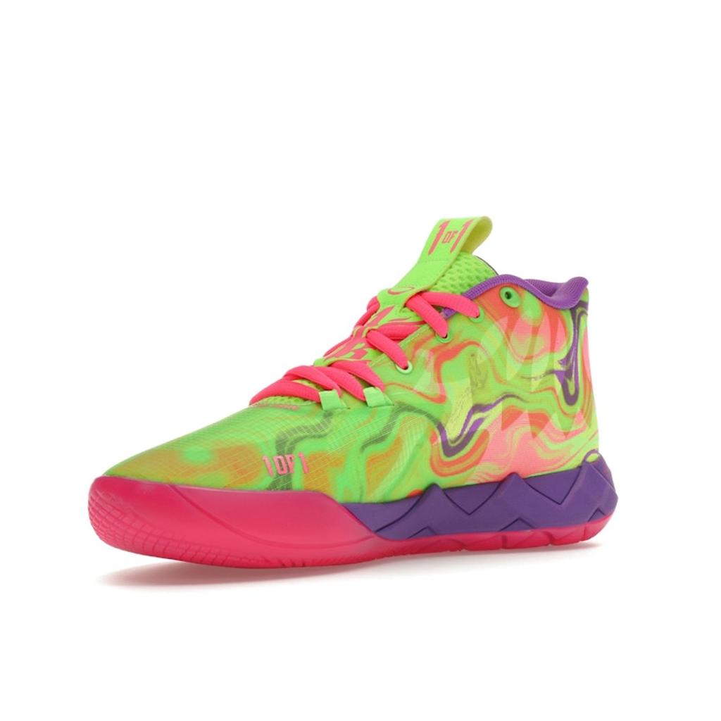 Puma MB.01 Inverse Toxic Men Sneakers Green Purple-Glimmer Knockback-Pink 310437-01