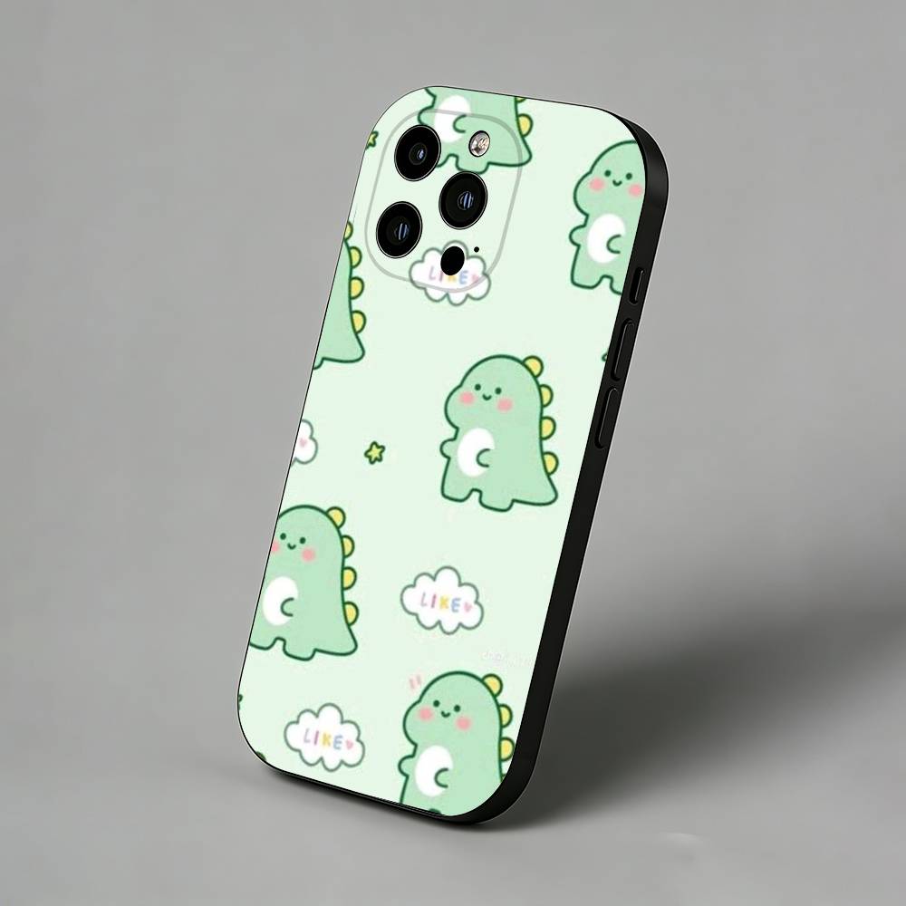 

Cute Dinosaur Phone Case for iPhone 17 Air 16 Pro Max 16e 15 Plus 14 13 Mini 12 11 Back Cover iPhone11