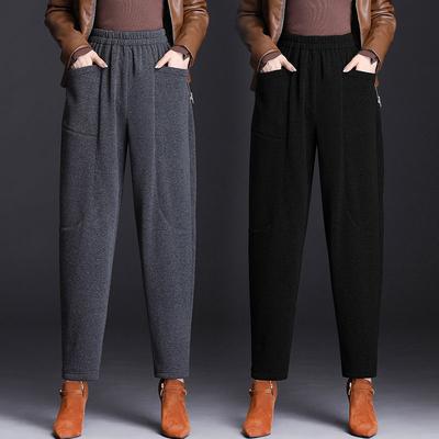 Velvet Pants, Women, Winter Outerwear, Loose Plus Size, High Waist, Casual Sports Pants, Harem Pants, Thick, Warm Pants