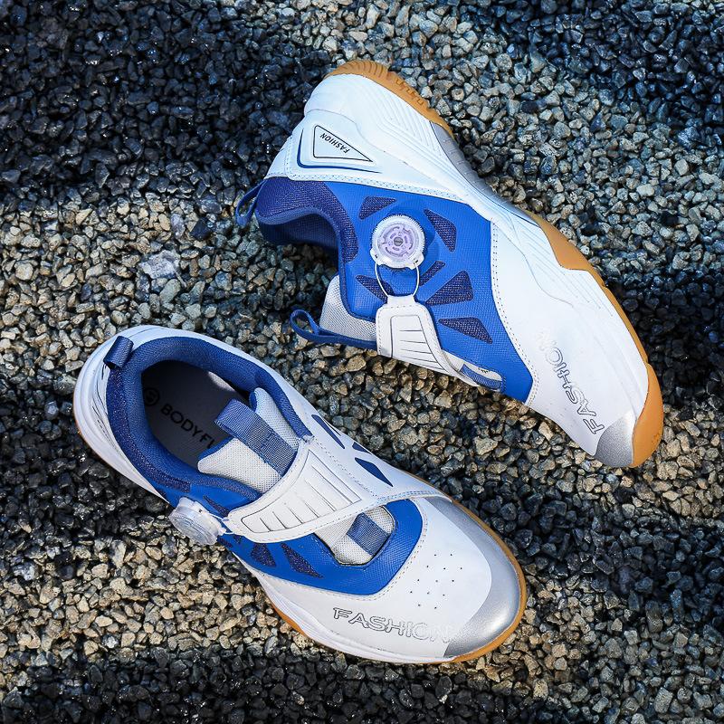 

Углеродная обувь для крикета, тренировочная теннисная профессиональная спортивная обувь с амортизацией, удобная сухожильная подошва 45 белый/синий