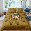 Exotic Bull Skull Duvet Cover Twin Queen Size Western Bedding Set Bohemia Flowers Quilt Cover Microfiber Feather Comforter Cover
