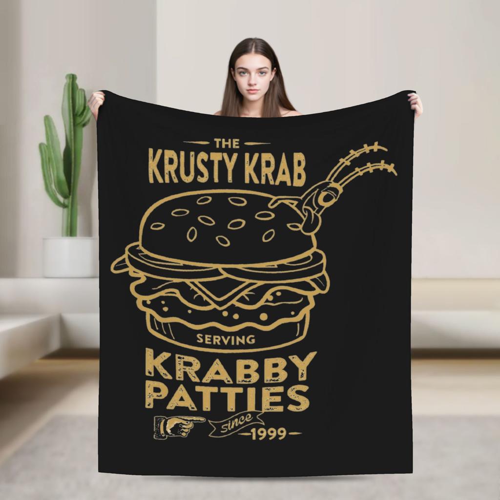 Alastor Hazbins Hotels Characters Blanket Flannel Spring Autumn Radio Demon Portable Throw Blanket for Home Office Bedspread