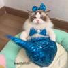 Pet Mermaid Tail Swimsuit Costume for Dogs and Cats