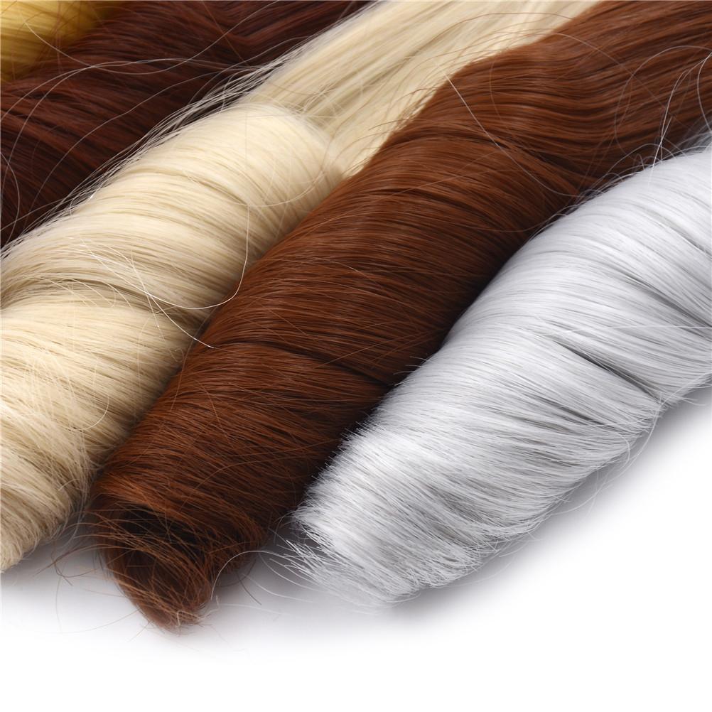 20Cm Thick Natural Color Curly Doll Wigs For 1/3 1/4 1/6 Bjd Diy Doll Hair