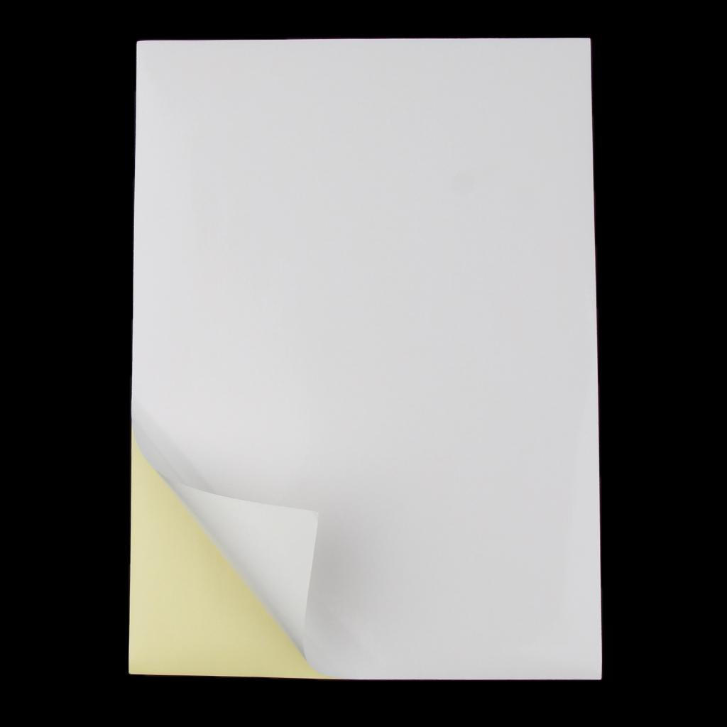 100 Sheets Self Sticker Printer Papers Label Printing