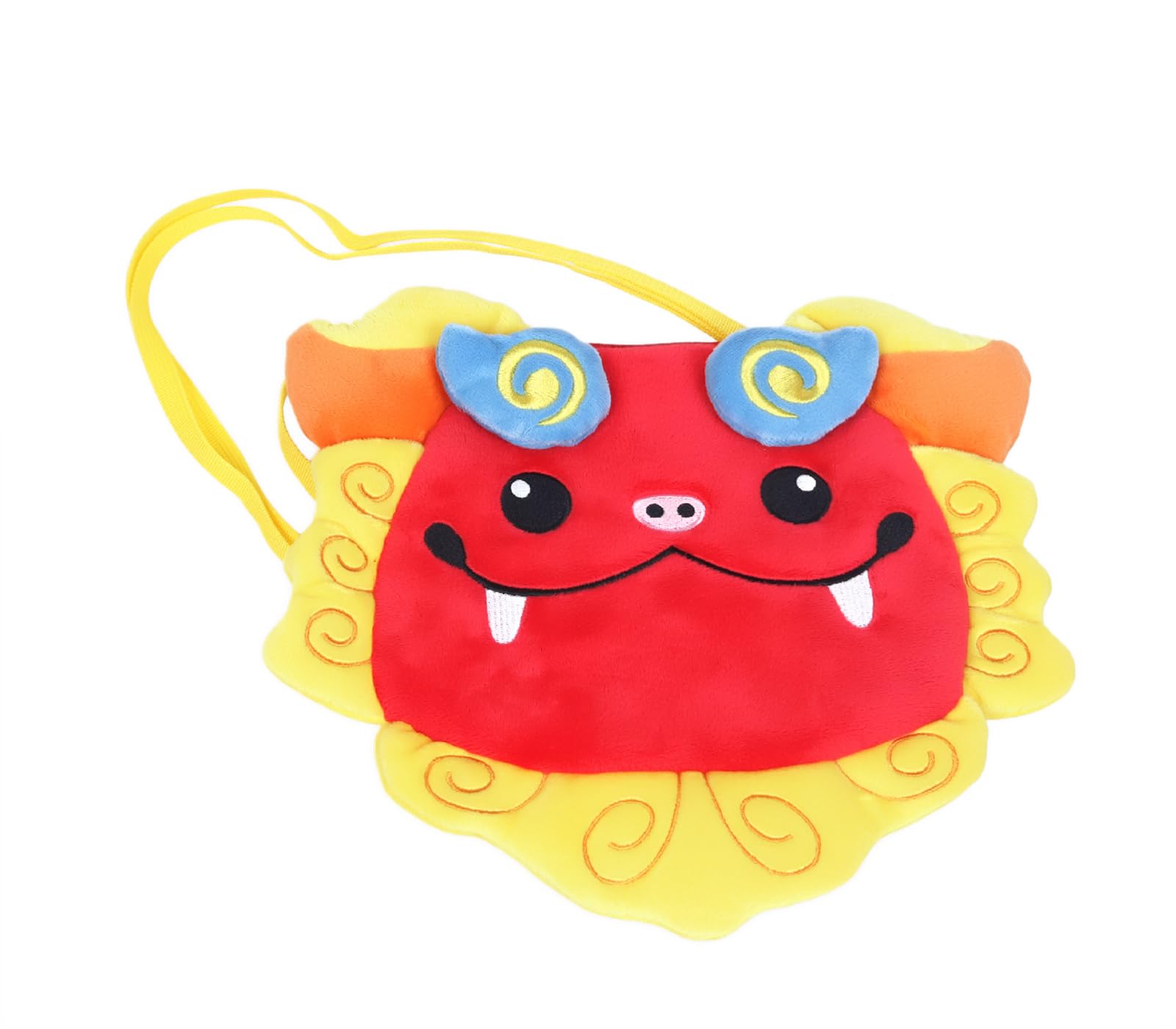 Takeoff Shisa Face Pouch Red