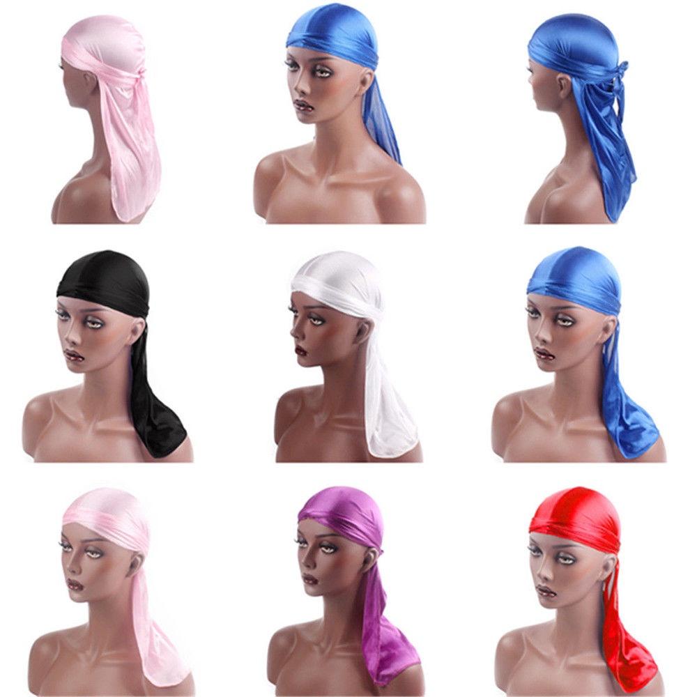 Vielseitige und stilvolle glatte Seiden-Nylon-Durag Kopfbedeckung Piratenkappe für alle Geschlechter