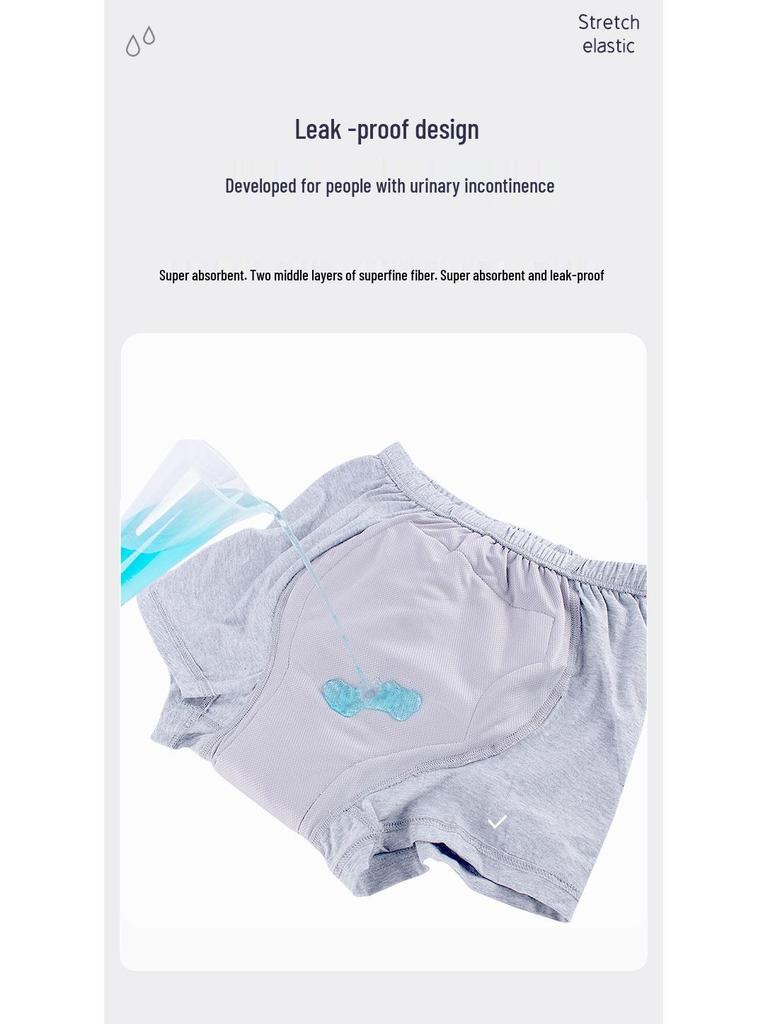 Washable Elderly Leak-Proof Pull-Up Cotton Adult Diapers