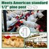 40pcs US Standard White PVC Chicken Drinking Water Tee Fittings Poultry Waterer Accessories for Chicken Duck Goose Water Bowls
