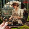 Aluminum Wall Art Floral Dress Woman Cooking Vintage Metal Painting Home Decor Mother's Day Gift