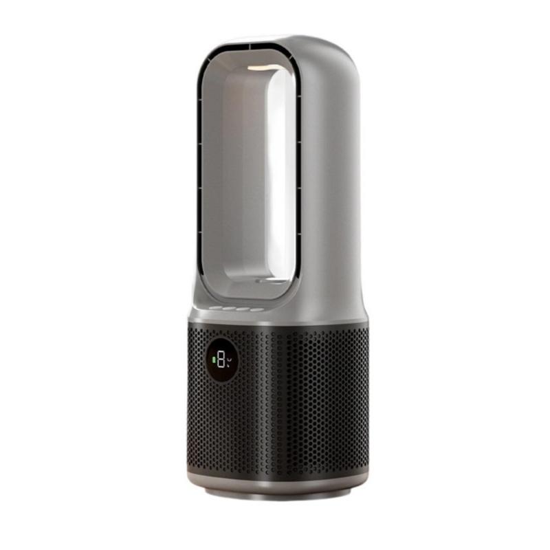 

Portable Air Cooling Fan 9 Speed Quiet Misting Fan with 9H Timer LED USB Cooling Fan for Bedroom Office Desk Outdoor сірий колір