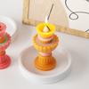 Silicone Candle Molds Crafting Molds Unique Candlestick Moulds Silicone Texture Perfect for Home Decors and Celebration