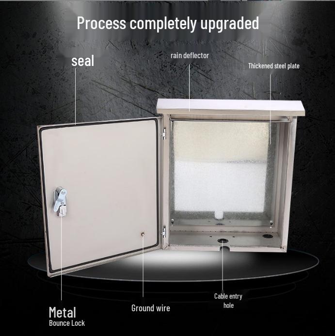 Zewnętrzna wodoodporna skrzynka ochronna na słupki ładowania do pojazdów elektrycznych - Trójfazowa czteroprzewodowa skrzynka licznikowa