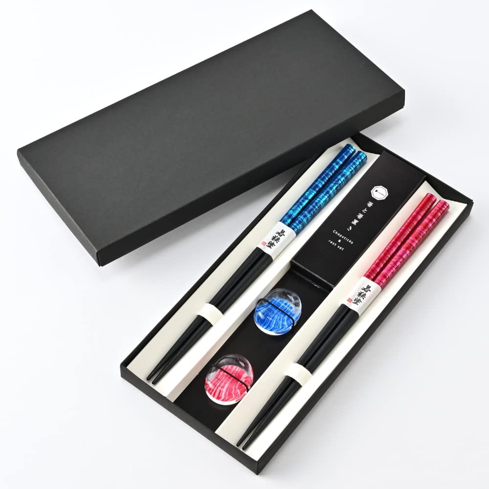 

in our own factory in Fukui Dishwasher lacquered dyed ikat blue and 2 with chopstick in a gift box dishwasher Japanese Wakasa Japanese chopstick