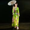 Cosplay Costume Sakura Girl  Kimono Dress Printed Floral Japanese Style Yukata Bathrobe  Geisha