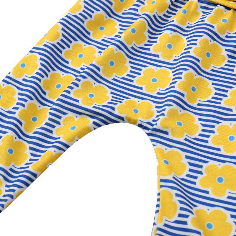 Buy Baby Girl Print Floral Hooded Long Sweatshirt+Full Pants 2pcs