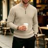 Herren Pullover mit Rollkragen Strickpullover Langarm Lässiges Basisschicht Oberteil für Herbst Winter