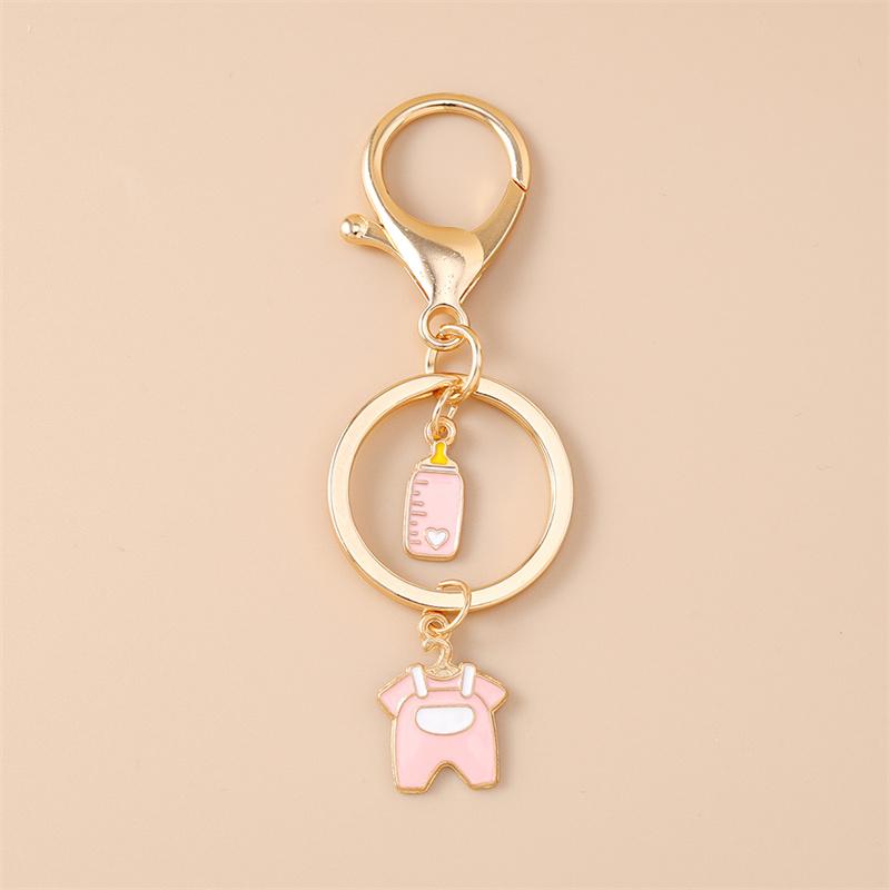 Cute Cartoon Baby Bottle Keychain Keyring Key Holder Accessory Gift