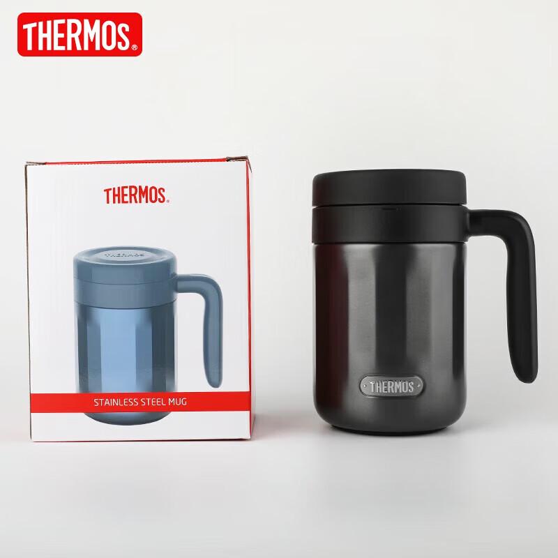 Thermos 600mL Stainless Steel Vacuum Insulated Handle Mug