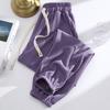 2026 Spring Slimming Joggers: Unisex Polyester Pants for Shorter Frames - Fashionable, Loose-Fit Harem Style for Spring/Autumn.