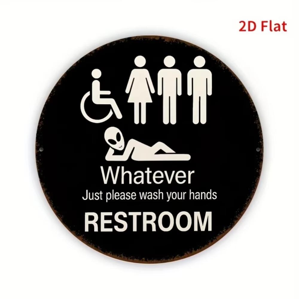 Vintage Style Metal Sign Restroom Decor Handwashing Reminder Novelty Gift Home Wall Art
