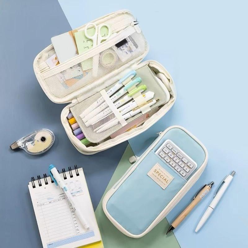 School Pencil Case Large Capacity Pen Bag Simple Pen Holder For Markers Art Supplies Storage for Students
