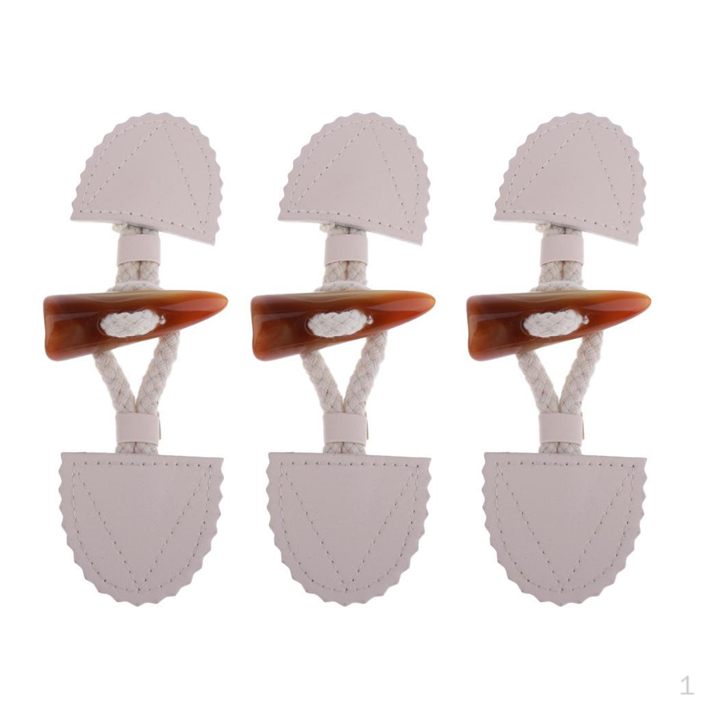 

3 бежевых кожаных пуговицы в стиле ретро, ​​дафлкот, сделанный своими руками