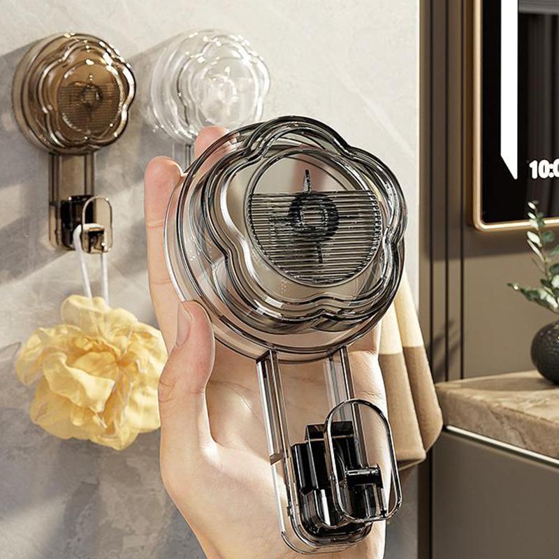 Fashion Flower Shape Powerful Suction Cup Hooks Vacuum Reusable Shower Hooks Heavy Duty Clothes Hook Traceless Clothes Hook