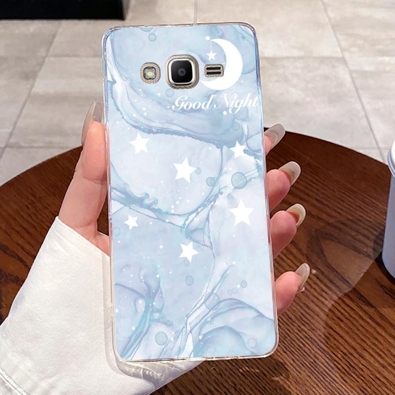 Casing For Samsung J2 Prime/G532/J2 ACE/Grand Prime Plus/G530 Aesthetic Fashion Cute Cat Soft Back Cover Transparent Phone Case