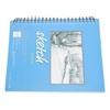 Sketch Book Spiral Bound Sketchbook Blank White Pages Art Sketchbook for Beginner Professional Blue