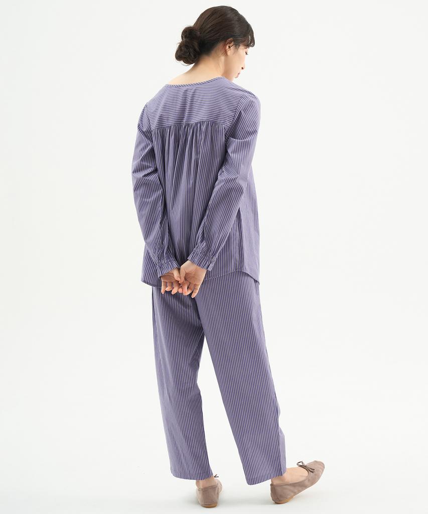 Meipeullawo Purple St Long Sleeve Pure Cotton Women'S Plus Size Pajama Set