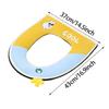 Toilet Cushion Household Plush Zipper Handle Toilet Seat Ring