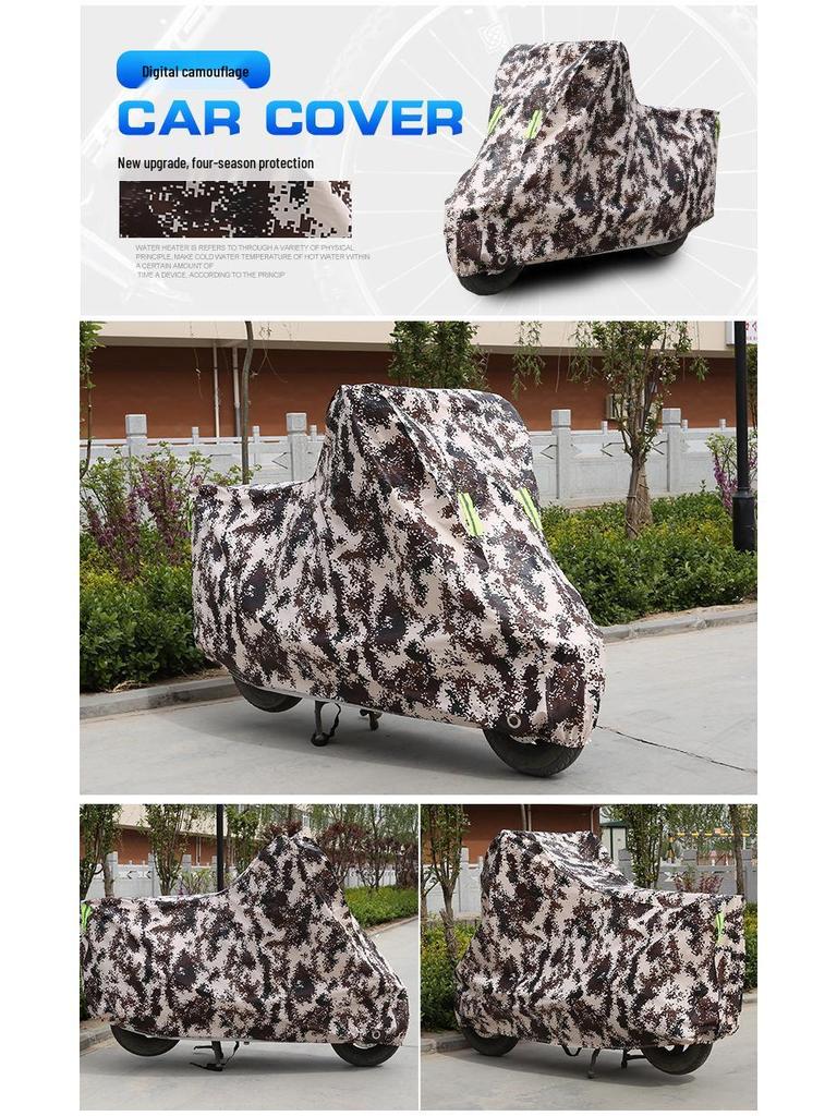 International Motorcycle Rain and Sun Shade: Thickened Cotton-Padded Electric Scooter Cover.