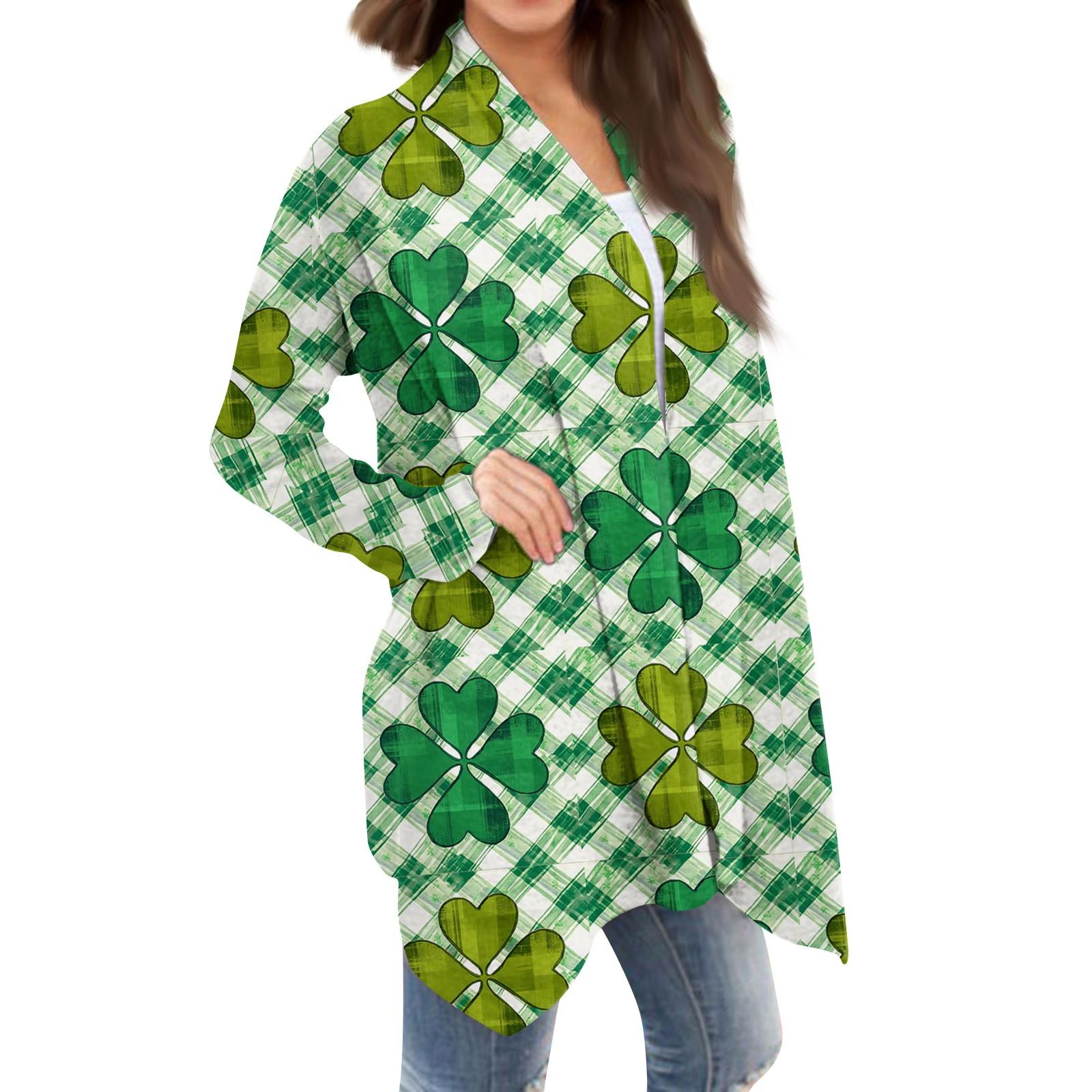 

Женская мода, повседневный рождественский принт, кардиган средней длины, куртка, пальто XXXL