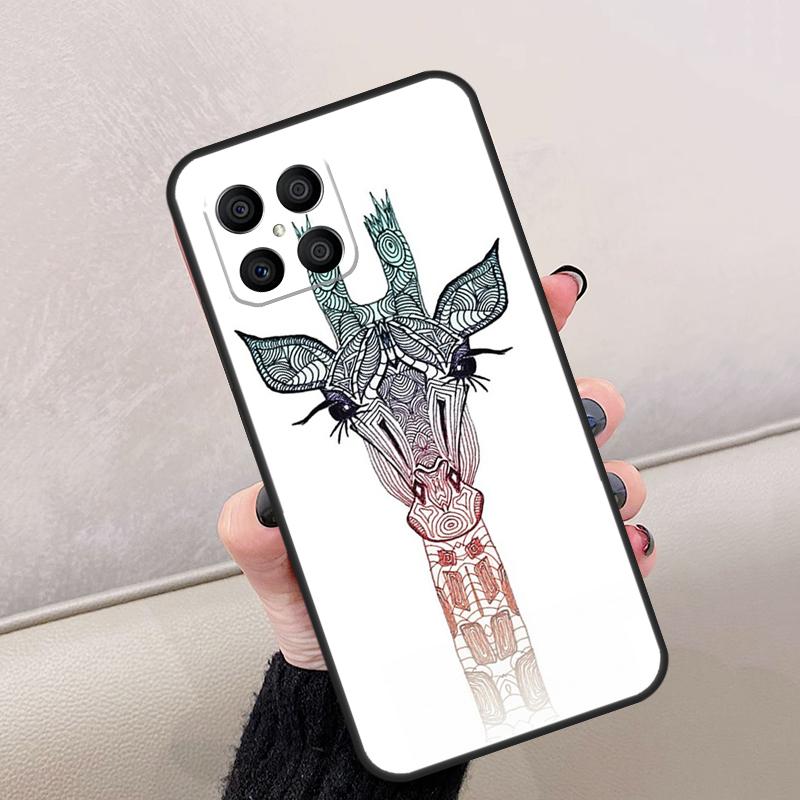 Cute Cartoon Giraffe For Honor Magic 7 6 5 8 Pro Case For Honor 200 Lite 400 70 50 X8c X8b X9a X9b X9c X9d Win RT