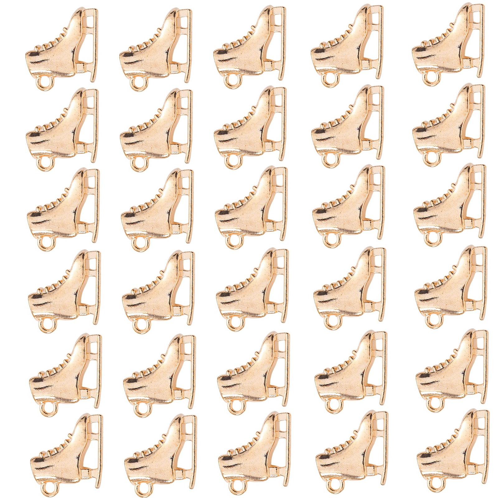 

30 шт. отличительные подвески в виде коньков компоненты винтажные сплавные подвески в виде коньков для самостоятельного изготовления ожерелья, серег, браслета 4