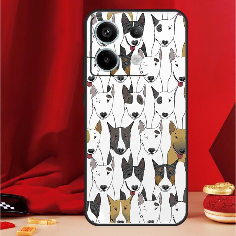 Bullterrier Bull Terrier Dog Case For Xiaomi Redmi Note 13 Pro 12 11 9 10 Pro 12S 11S 10S 9S Redmi 12 10C 12C 13C Cover