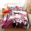 Nyubara Reona Ložní souprava Jednolůžko Dvojlůžko Plná Velikost Queen King Ložní souprava Aldult Dětská Ložnice Sady povlečení 3D Tisk Kawaii Anime