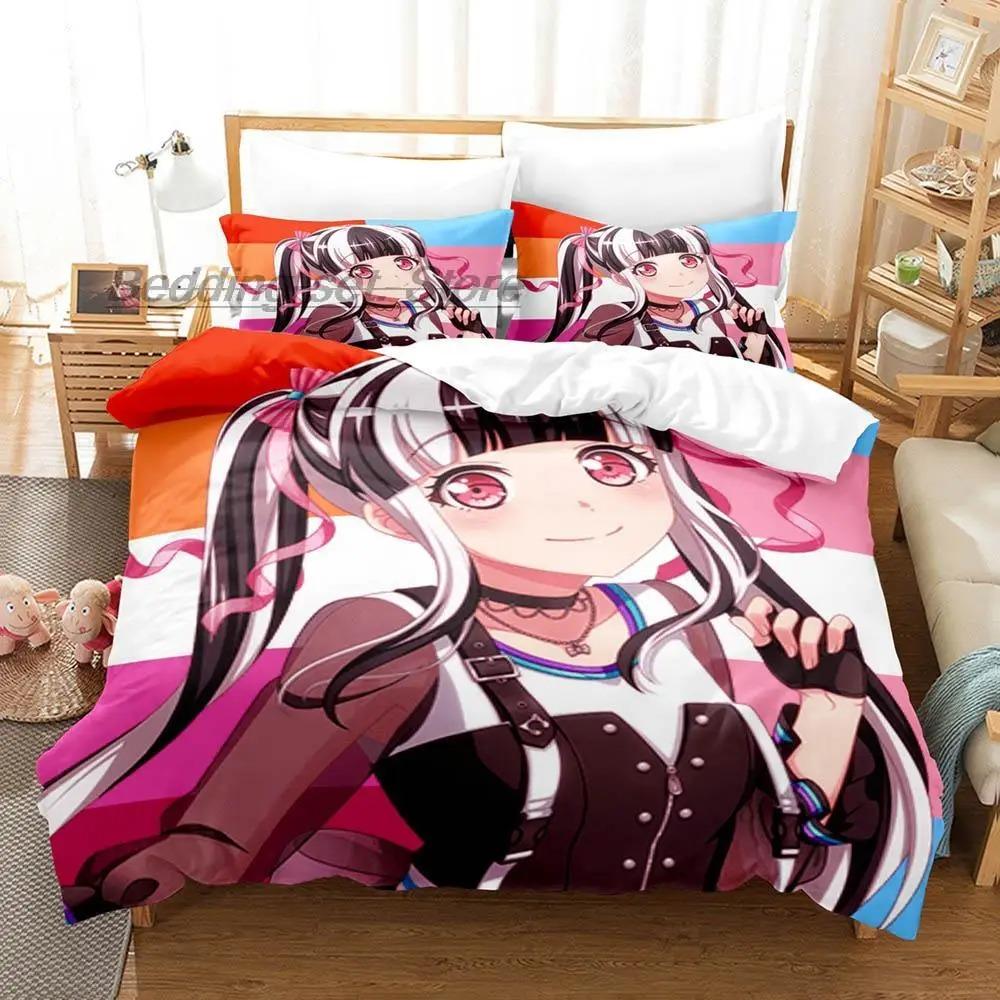 Nyubara Reona Bedding Set Single Twin Full Queen King Size Bed Set Aldult Kid Bedroom Duvetcover Sets 3D Print Kawaii Anime
