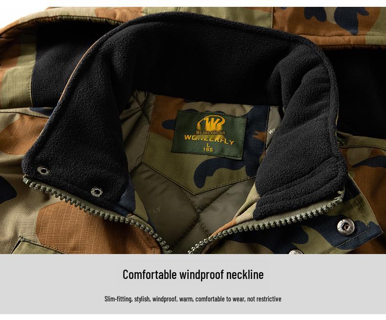 Ανδρικό & Γυναικείο Tactical Μπουφάν μεσαίου μήκους από καμουφλάζ βαμβάκι