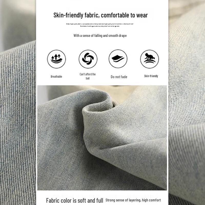 Wassup Sohot Men's Vintage Ripped Straight-Leg Jeans