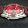 SEIKO 5 AUTOMATIC 7009A VINTAGE JAPAN MENS RED COLOR DIAL WATCH a701480-5 R206b-a701480
