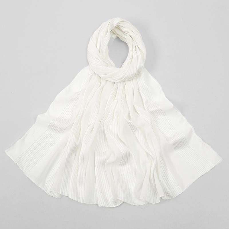 Muslim Chiffon Hijab Scarf Women Long Solid Color Head Wrap for Women Hijabs Ladies Muslim Veil Jersey Hijabs Islamic Headscarf