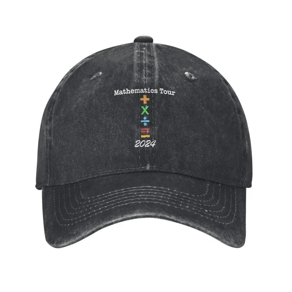 Ed Sheerans Math Lyrics Baseball Cap Men Women Distressed Cotton Headwear Outdoor All Seasons Travel Adjustable Fit Caps Hat