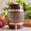 Pure Copper Water Pot with Tap, 5 Liters for Home, Kitchen, Restaurant & Gifting
