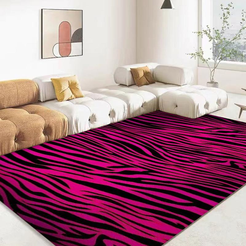 Zebra Black White Texture Rug Carpet for Living Room Bedroom Soft Kitchen Bathroom Anti-slip Floor Mats Hallway Rugs Home Decor