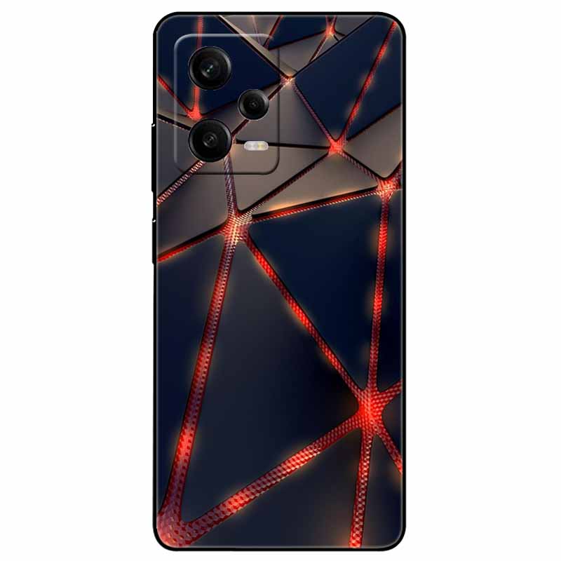 For Redmi Note 12 Pro 5G Case Note12 Covers TPU Black Silicone Starry Cover for Xiaomi Redmi Note 12 Pro+ 5G Plus Cartoon Soft