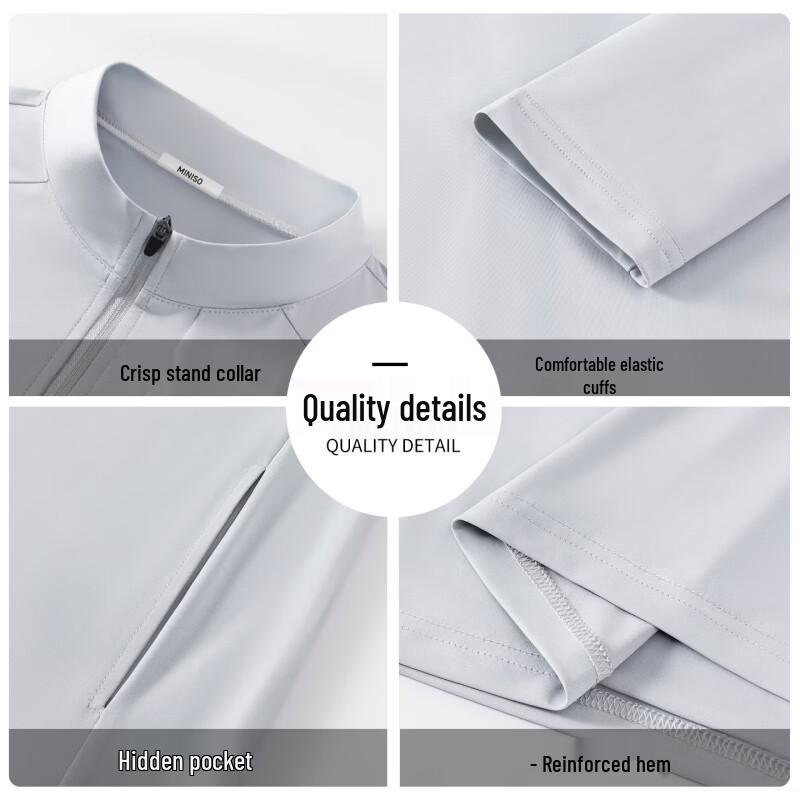 MINISO Men's UPF300+ Stand Collar Sun Protection Jacket